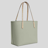 COACH City Tote Bag With Seahorse Charm Light Pistachio/Sand CBH79
