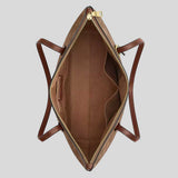 COACH Zip Top Tote Bag In Signature Canvas Tan/Brown CBT20