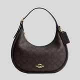 COACH Emily Shoulder Bag In Signature Canvas Walnut/Black CDX17