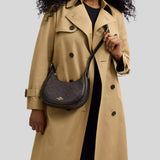 COACH Emily Shoulder Bag In Signature Canvas Walnut/Black CDX17