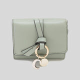 CHLOE Alphabet Mini Trifold Wallet Sea Grass CHC21WP946F57