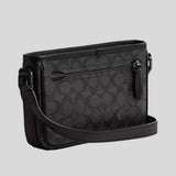 COACH Beck Slim Crossbody In Signature Canvas Charcoal CM337