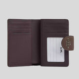 COACH Medium Corner Zip Wallet Dark Stone CBO41