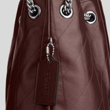 COACH Evelyn Shoulder Bag With Quilting Maple CDR00
