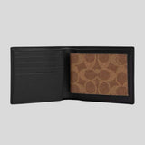 COACH Men's 3 In 1 Wallet In Signature Canvas Mahogany Multi PRINT VARIES CX209