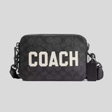 COACH Charter Crossbody Bag 19 In Signature Canvas With Coach Graphic Charcoal Multi CAF83