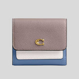 COACH Mila Small Flap Wallet In Colorblock Ash Multi CAO14