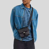 COACH Racer Crossbody Bag In Signature Canvas Charcoal/Black CBG13