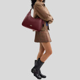 COACH Ella Shoulder Bag Maroon CCE48