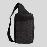 COACH Turner Pack In Signature Canvas Charcoal/Black CCQ51