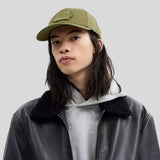 COACH Soho Flat Brim Baseball Hat Olive CCQ59