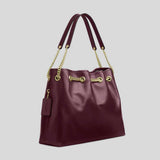 COACH Evelyn Shoulder Bag Dark Wine CCZ79