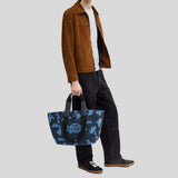 COACH Small Tour Tote Bag With Camo Print Blue Multi CDQ74