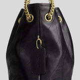 COACH Evelyn Shoulder Bag With Quilting Black CDR00