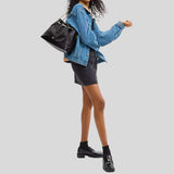 COACH Evelyn Shoulder Bag With Quilting Black CDR00