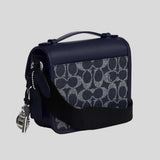 COACH Racer Crossbody Bag In Signature Canvas With Charms Denim/Chalk CEB25