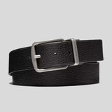 COACH Harness Buckle Cut-To-Size Reversible Belt, 38 Mm Black/Dark Brown CQ023