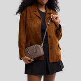 COACH Satchel Crossbody Bag Dark Stone CT776