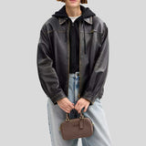 COACH Satchel Crossbody Bag Dark Stone CT776