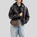 COACH Satchel Crossbody Bag Dark Stone CT776