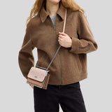 COACH Mini Klare Crossbody Bag In Signature Canvas Sand/Taupe CW206