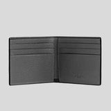 COACH Slim Billfold Wallet With Coach Graphic Charcoal Grey CZ062