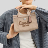 COACH Cargo Small Tote/Crossbody Bag 20 Dark Natural CZ098