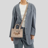 COACH Cargo Small Tote/Crossbody Bag 20 Dark Natural CZ098