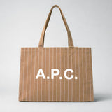 A.P.C. Diane Unisex Shopping Tote Bag Beige COHLLJ-M61443