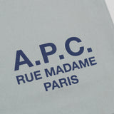 A.P.C. Lou Rue Madame Small Tote Bag Blue COHMN-M67065