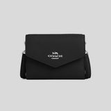 COACH Mini Envelope Wallet With Strap Black CU170