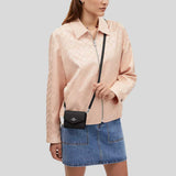 COACH Mini Envelope Wallet With Strap Black CU170