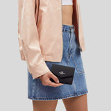 COACH Mini Envelope Wallet With Strap Black CU170