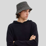 COACH Unisex Signature Jacquard Bucket Hat Black CW765