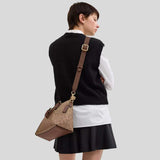 COACH Reversible Strap In Signature Canvas Tan/Brown CX070