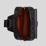 COACH Track Pack In Signature Canvas Charcoal/Black CX880