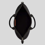 COACH Caleb Work Bag In Signature Canvas Charcoal/Black CY770