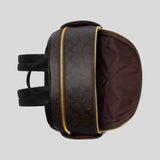 COACH Court Backpack In Signature Canvas Walnut/Black CZ176
