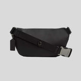 COACH Elias Belt Bag In Signature Canvas Charcoal/Black CZ400
