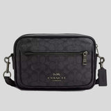 COACH Elias Crossbody In Signature Canvas Charcoal/Black CZ401