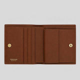 FERRAGAMO Gancini Compact Wallet Natural Brown 789857