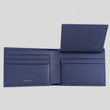 FERRAGAMO Gancini Men's Bifold Wallet New Navy 793793