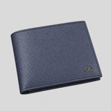 FERRAGAMO Gancini Men's Bifold Wallet New Navy 793793