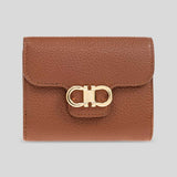 FERRAGAMO Gancini Compact Wallet Cognac 785779 lussocitta lusso citta
