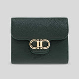 FERRAGAMO Gancini Compact Wallet Moss Green 785781 lussocitta lusso citta