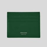 FERRAGAMO Classic Men's Credit Card Holder Forest Green 776820