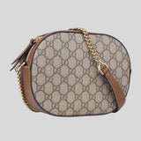 GUCCI GG Supreme Canvas Small Crossbody Bag Brown 779784