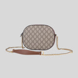 GUCCI GG Supreme Canvas Small Crossbody Bag Brown 779784