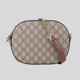 GUCCI GG Supreme Canvas Small Crossbody Bag Brown 779784