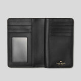 KATE SPADE Spade Flower Medium Compact Bifold Wallet Black KN756